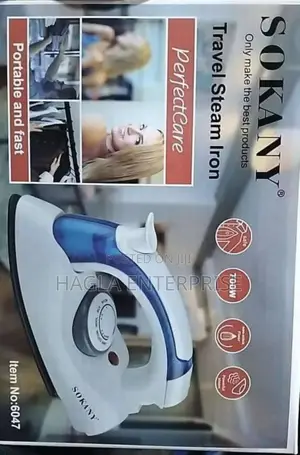 Sokany Travelling Foldable Iron