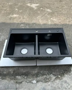 Black Acrylic Marble Kitchen Sink
