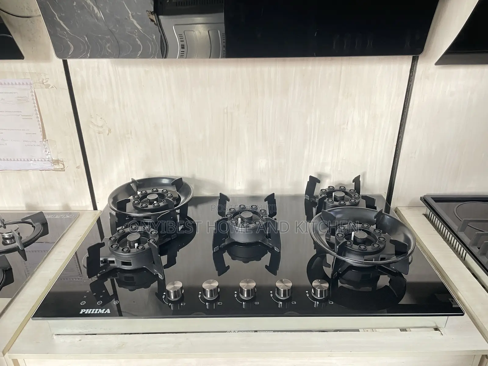 Phiima Five Bunners Inbuilt Gas Hob Cooker