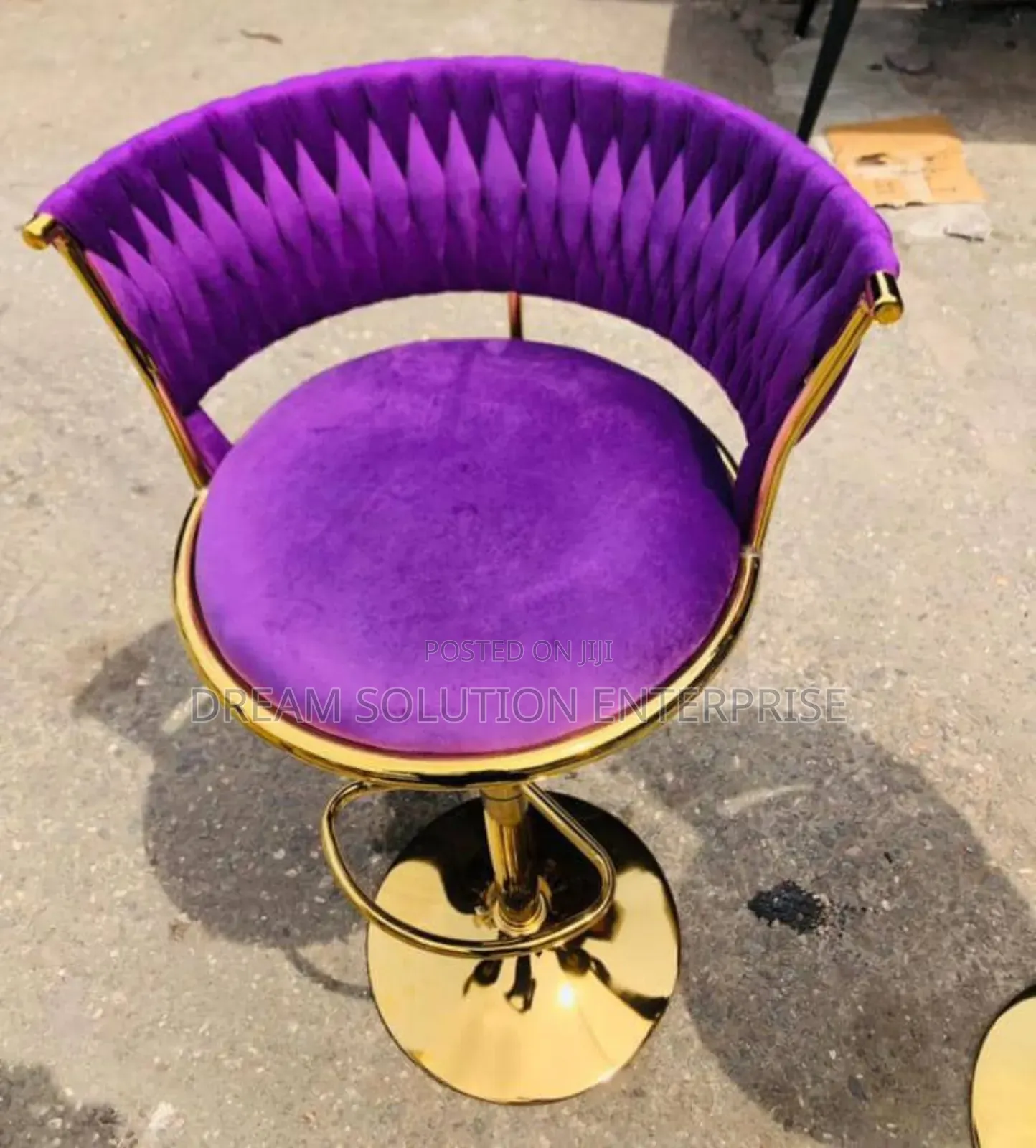 Purple Bar Stool