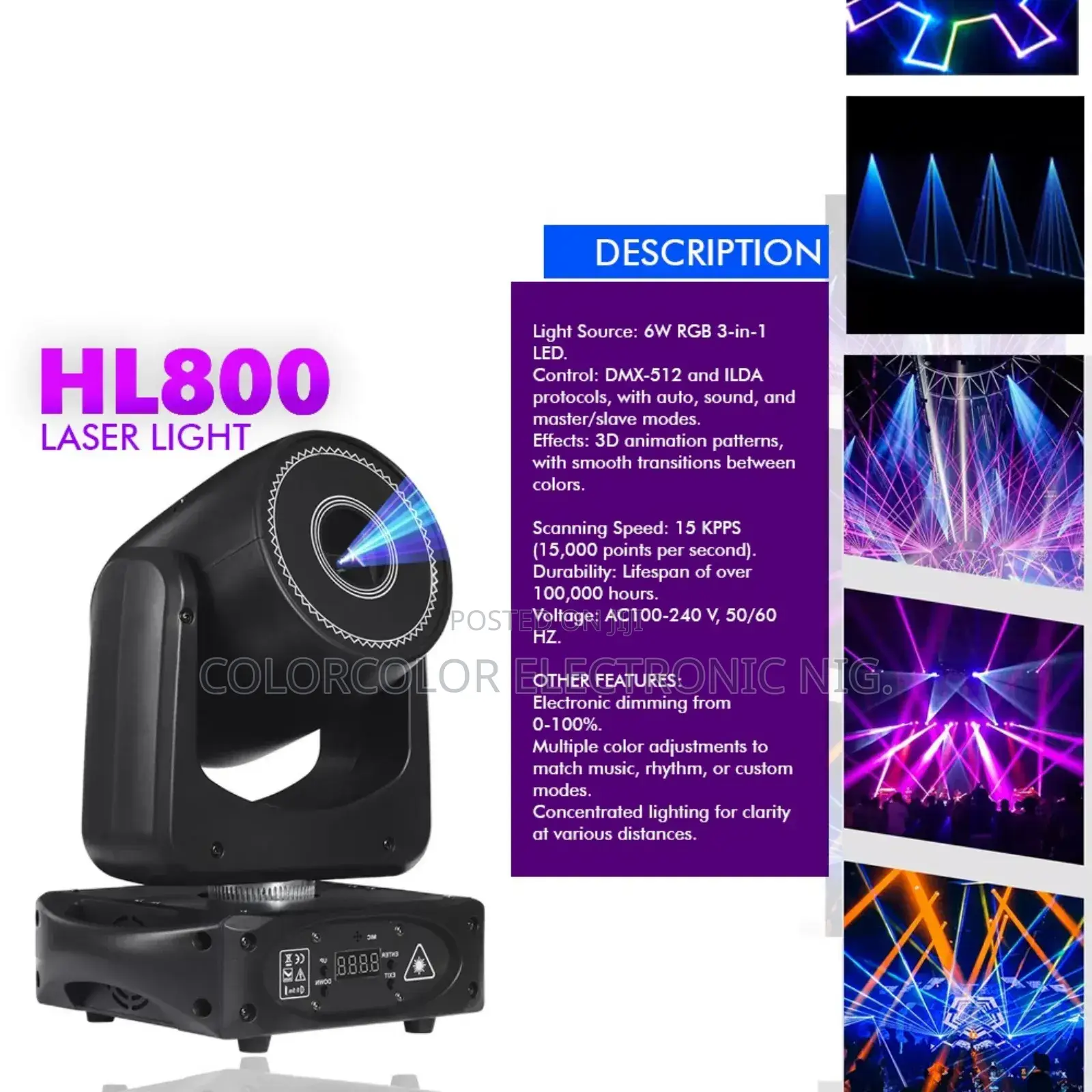 Stage Light Laser Moving Head Hl-800