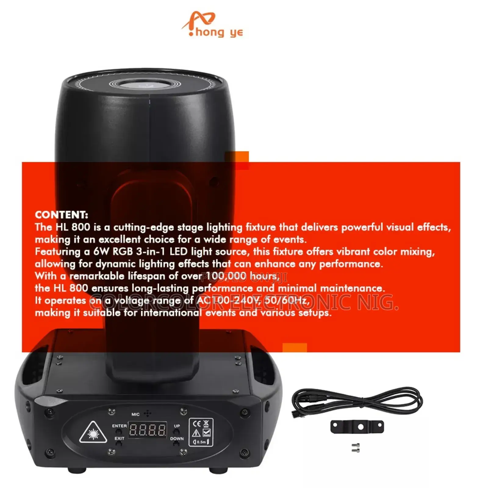 Stage Light Laser Moving Head Hl-800