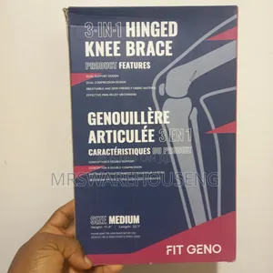 3-in-1 Hinged Knee Brace With Side Stabilizers Fit Geno