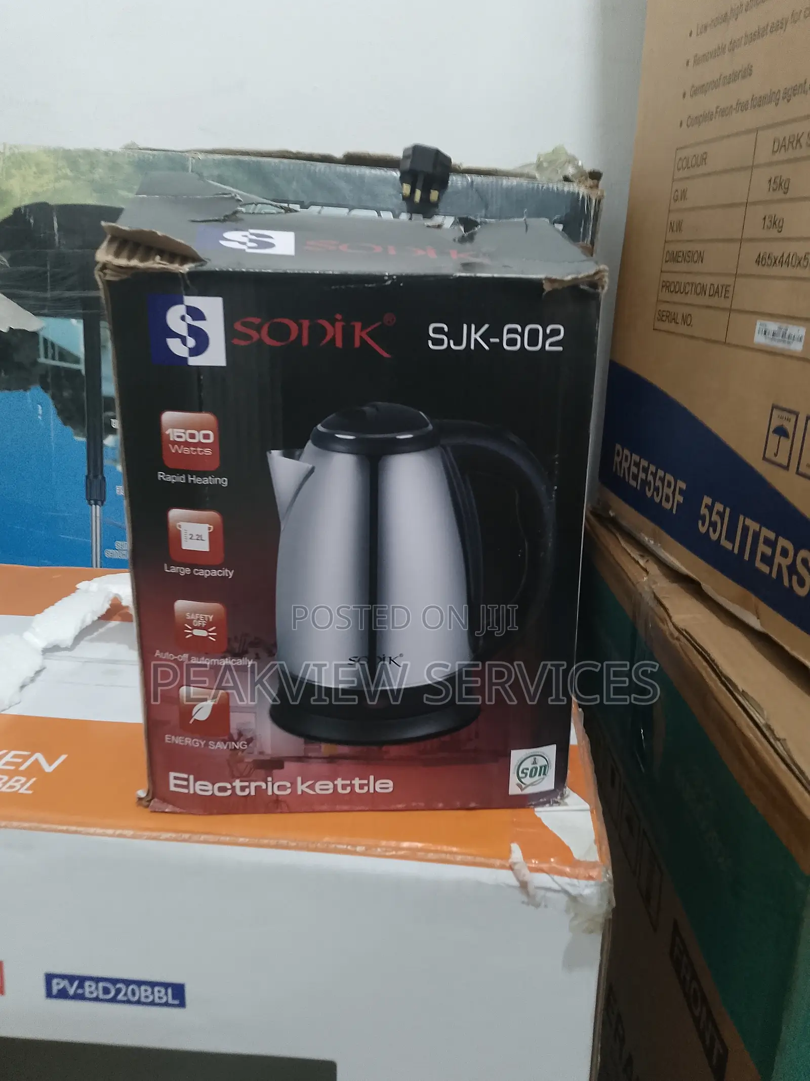Sonik Electric Kettle SRJ-602 - Fast Efficient Boiling