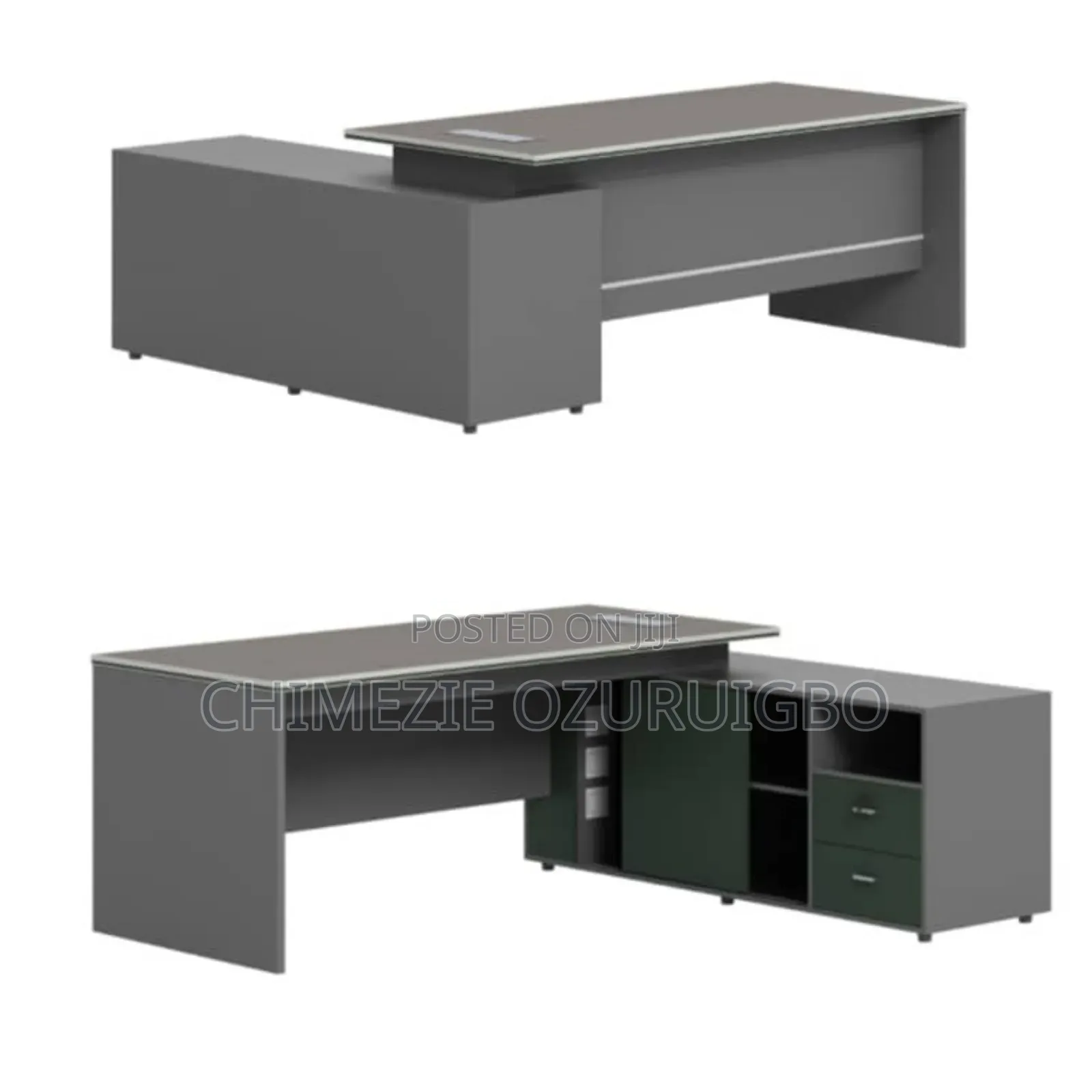 1.6 Meters Grey Office Table