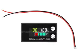 Dc 8v To 100v Voltmeter With Battery Indicator Percentage