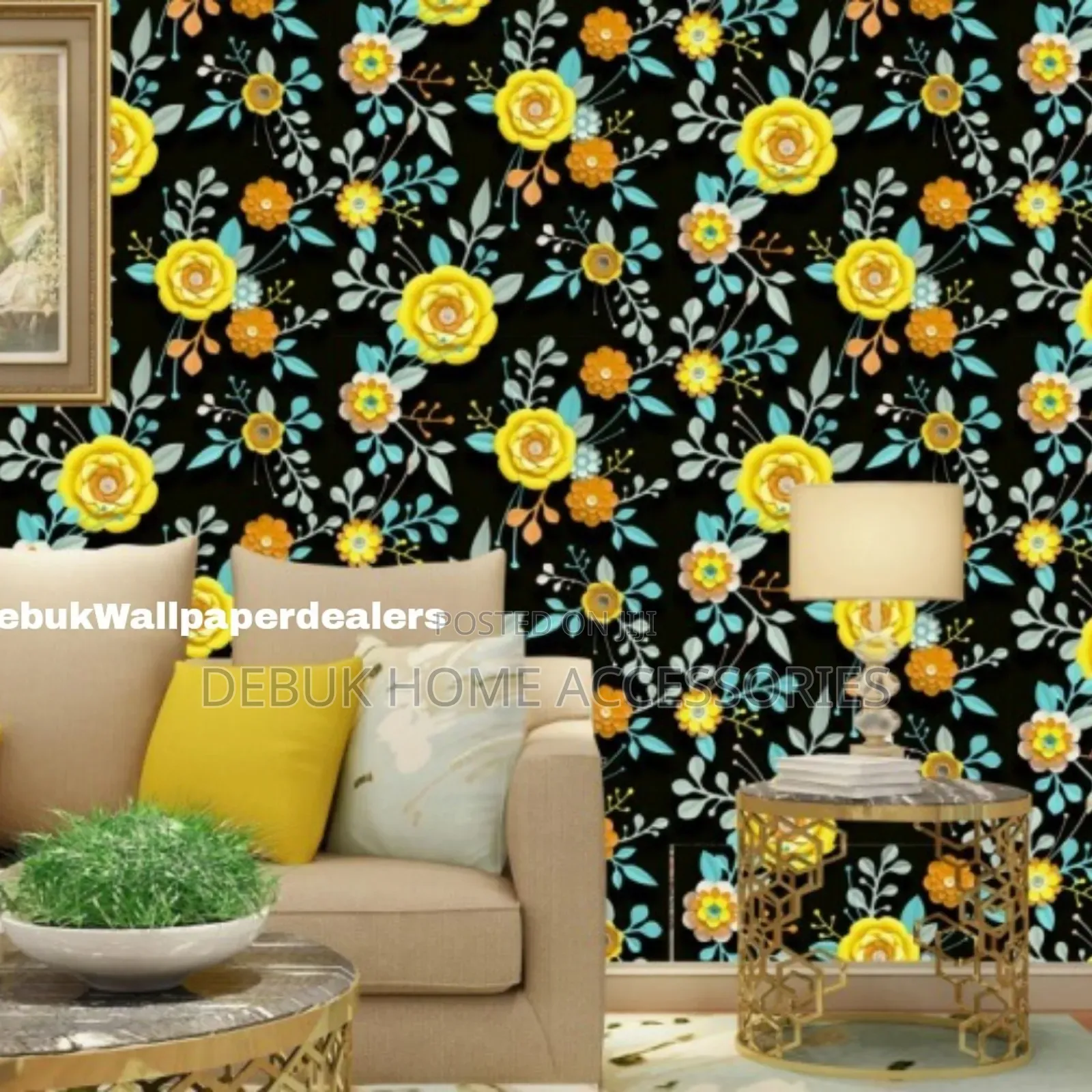 Colourful Floral- Wallpaper