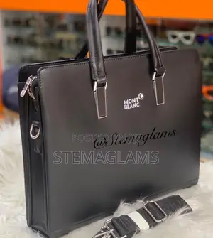 Mont Blanc Laptop Bag With Adjustable Strap