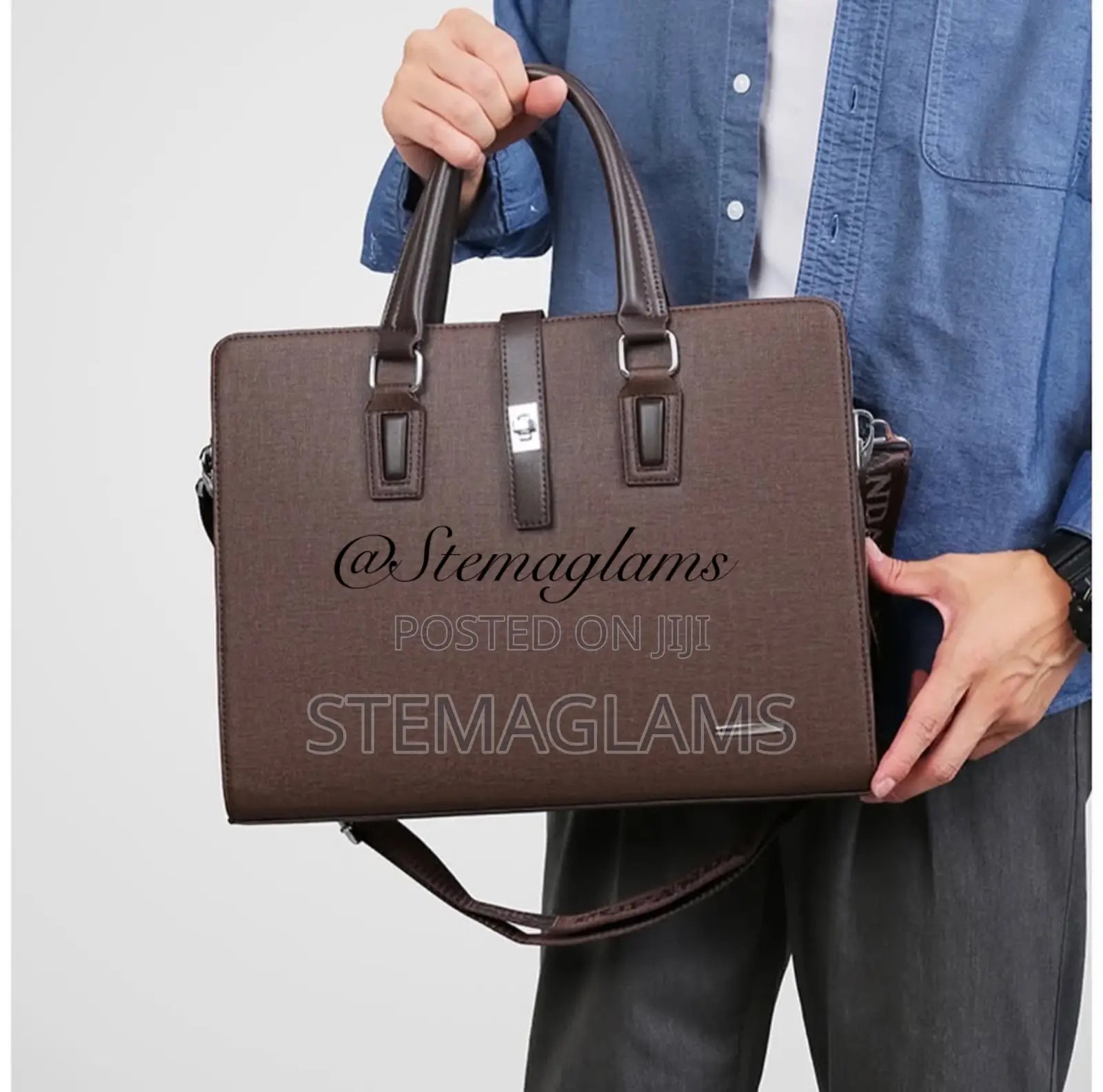Mont Blanc Laptop Bag With Adjustable Strap