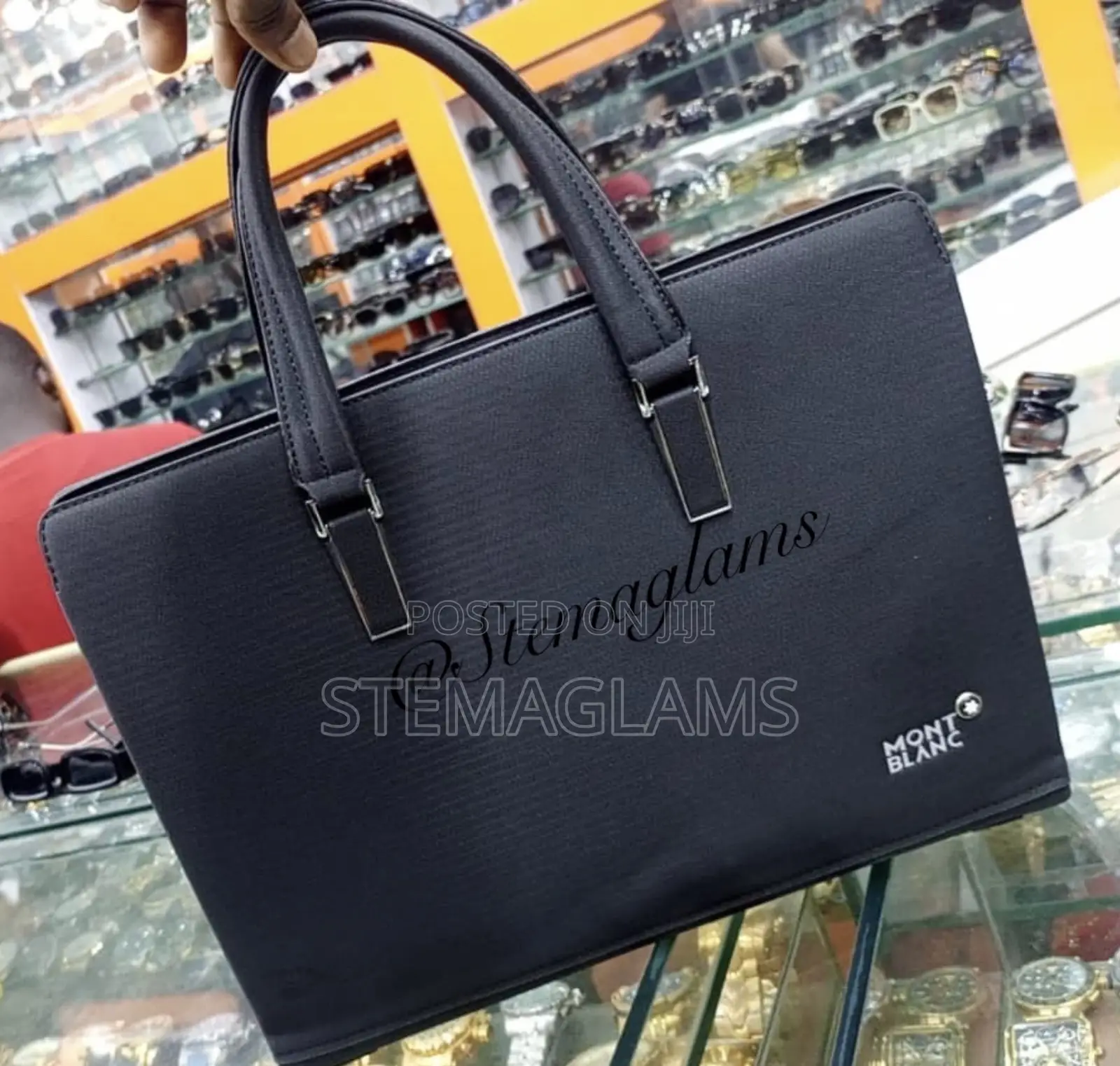 Mont Blanc Laptop Bag With Adjustable Strap