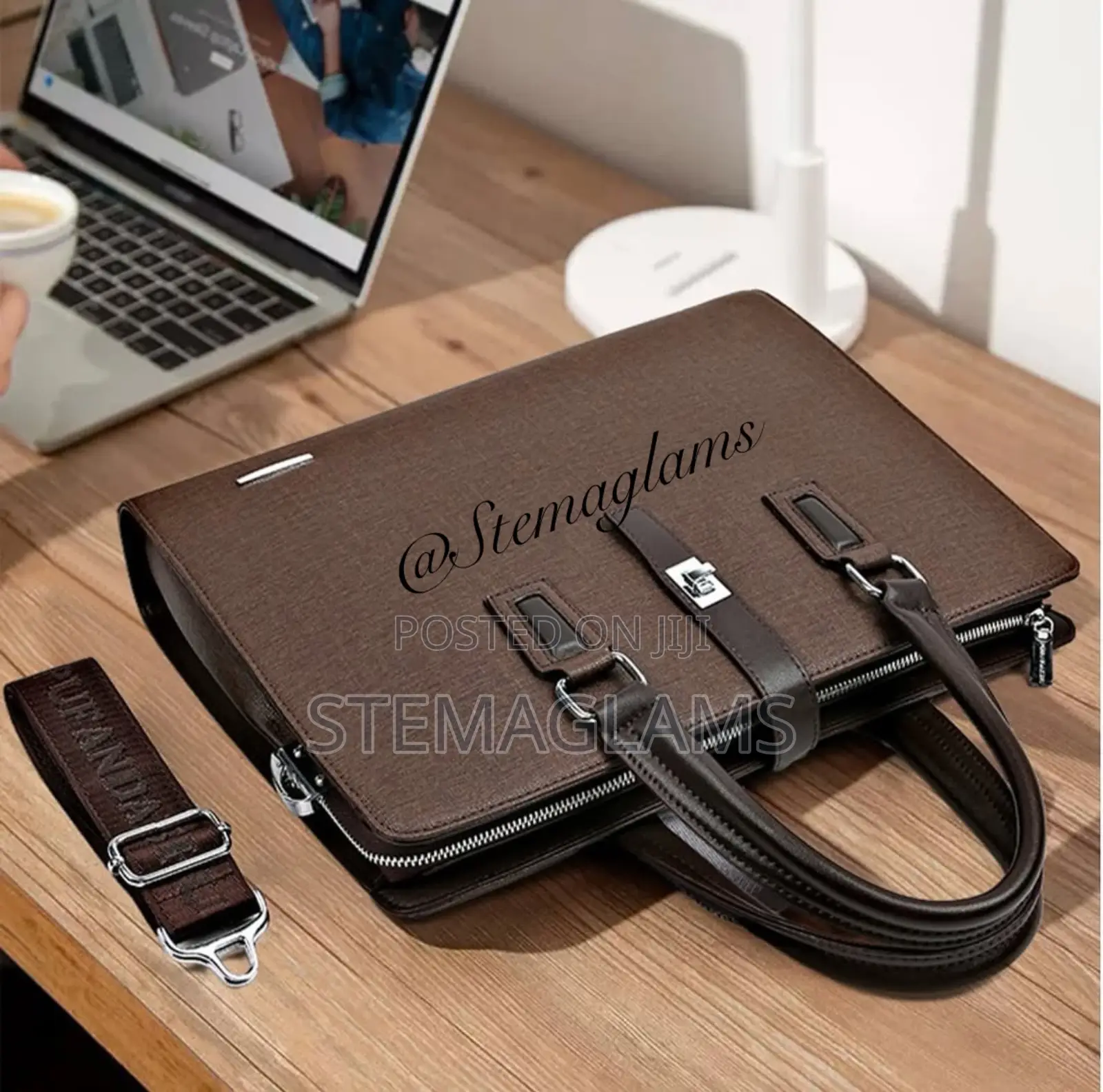 Mont Blanc Laptop Bag With Adjustable Strap