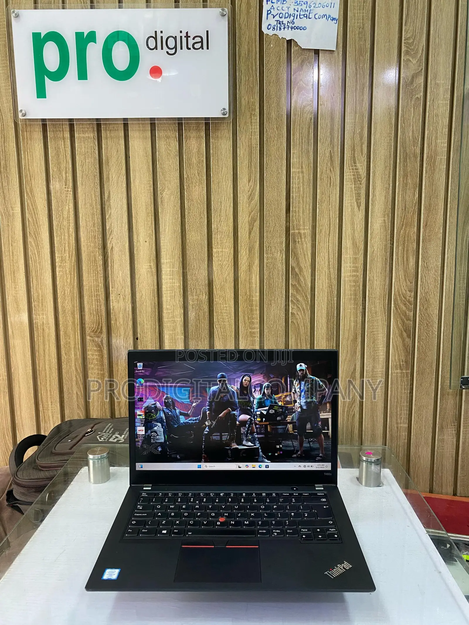 Laptop Lenovo ThinkPad T480s 8GB Intel Core I7 SSD 256GB