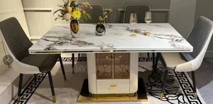 Newly Imported Luxury Marble Top Dining Table by 6seater