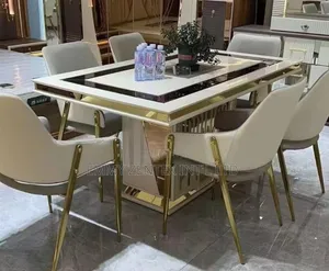 Standard Quality Marble Top Dining Table by 6seater