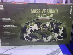 JBL Boombox 3 –Feel the Earth Shaking Bass,Hear the Power!