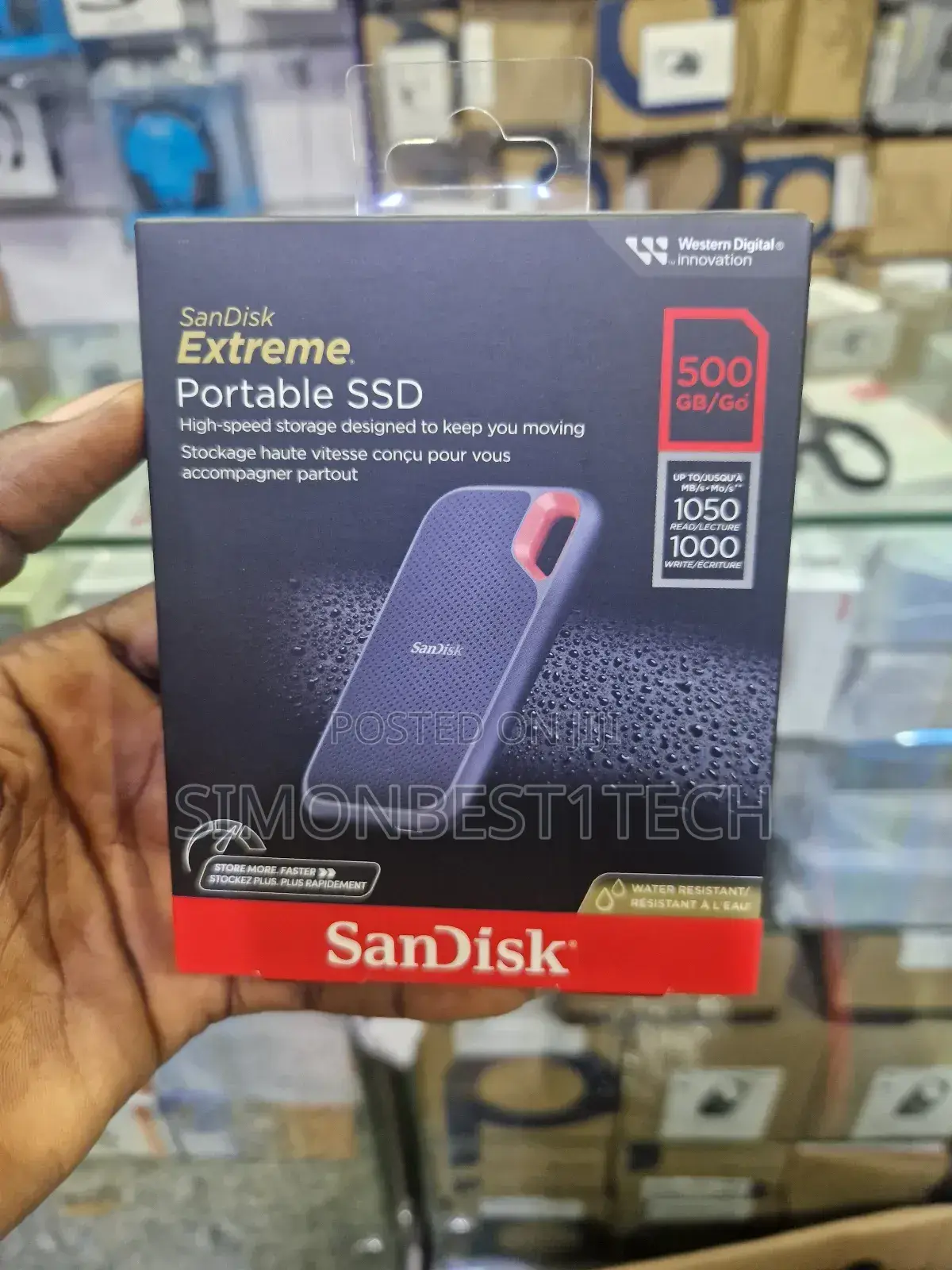 Portable SSD Hard Drive Sandisk 500gb