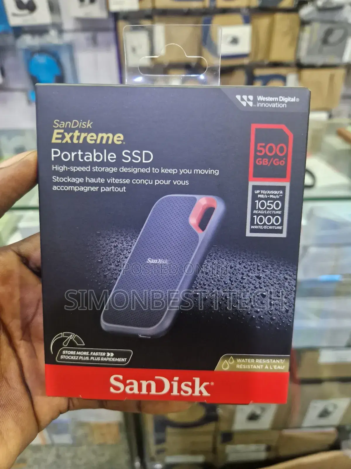 Portable SSD Hard Drive Sandisk 500gb