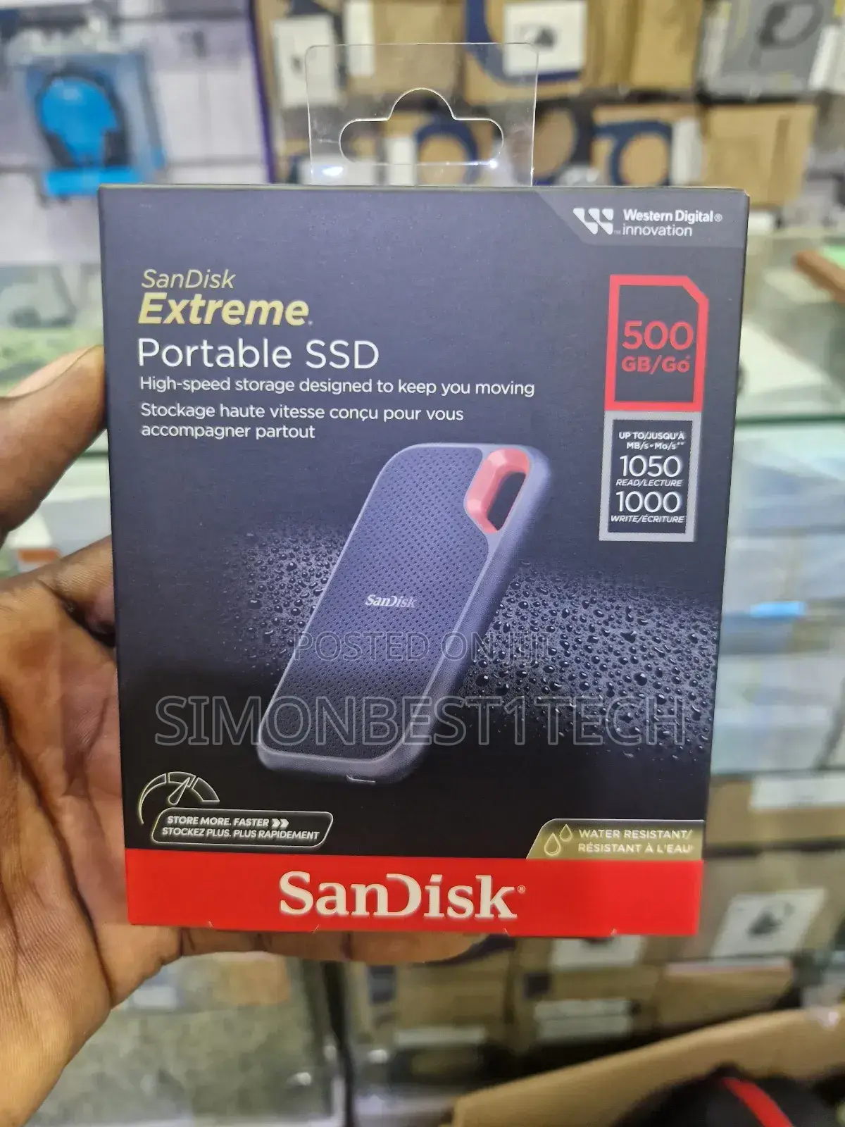 Portable SSD Hard Drive Sandisk 500gb
