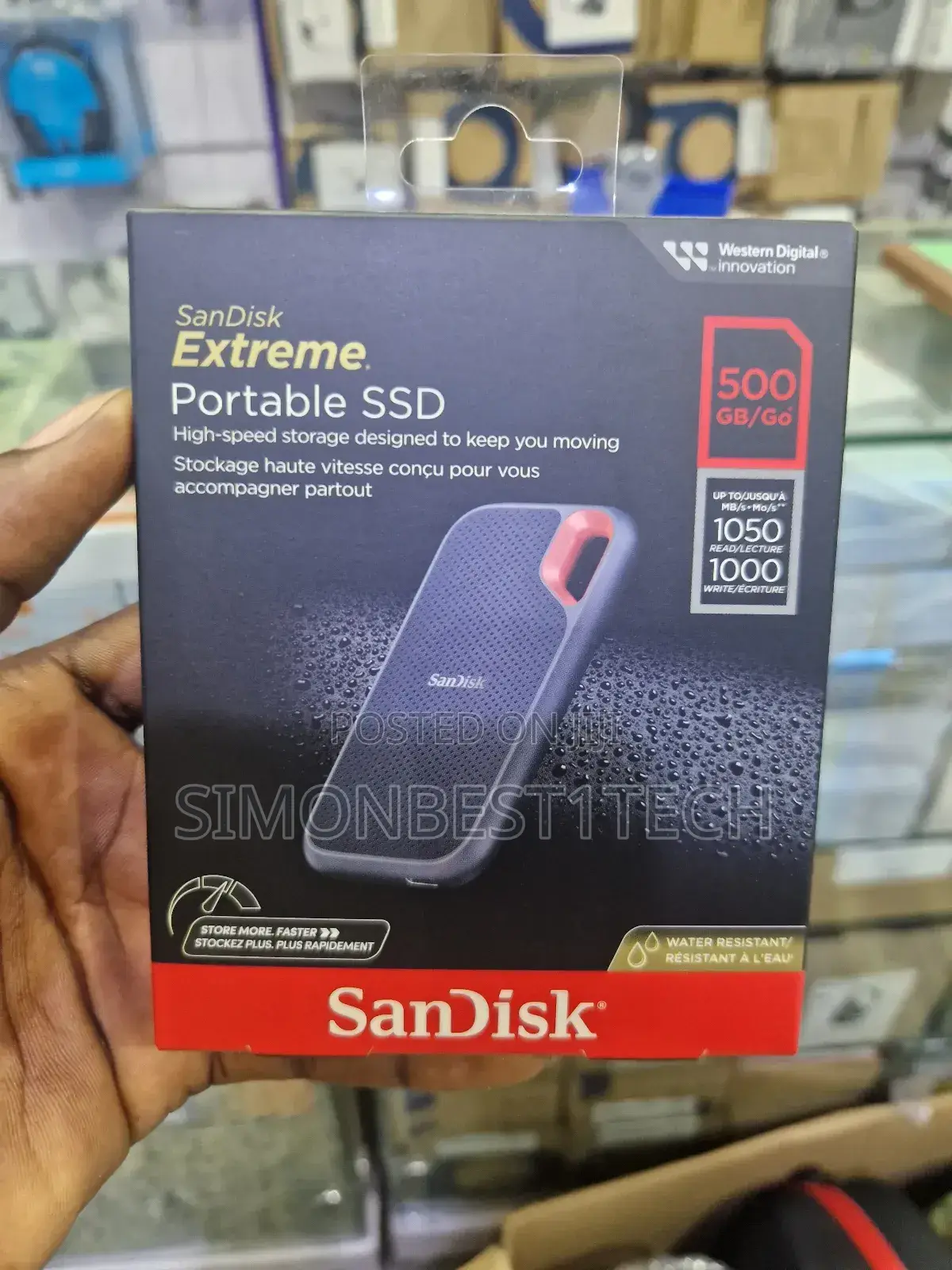Portable SSD Hard Drive Sandisk 500gb