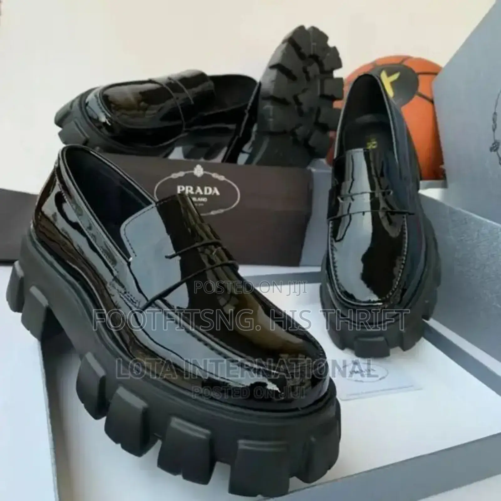 Monolith Lug Sole Loafers Men(Prada)
