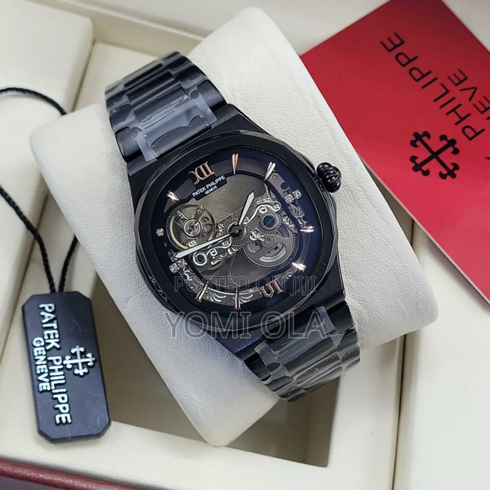 Patek Philippe Mechanical Engine Black Wristwatch