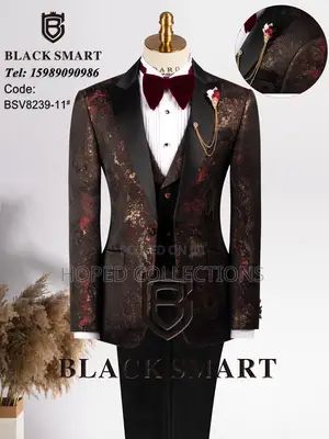 Flower Daro Black-Smart Suit