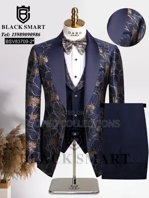 Flower Daro Black-Smart Suit