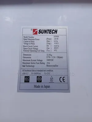 450w Suntech Solar Panel