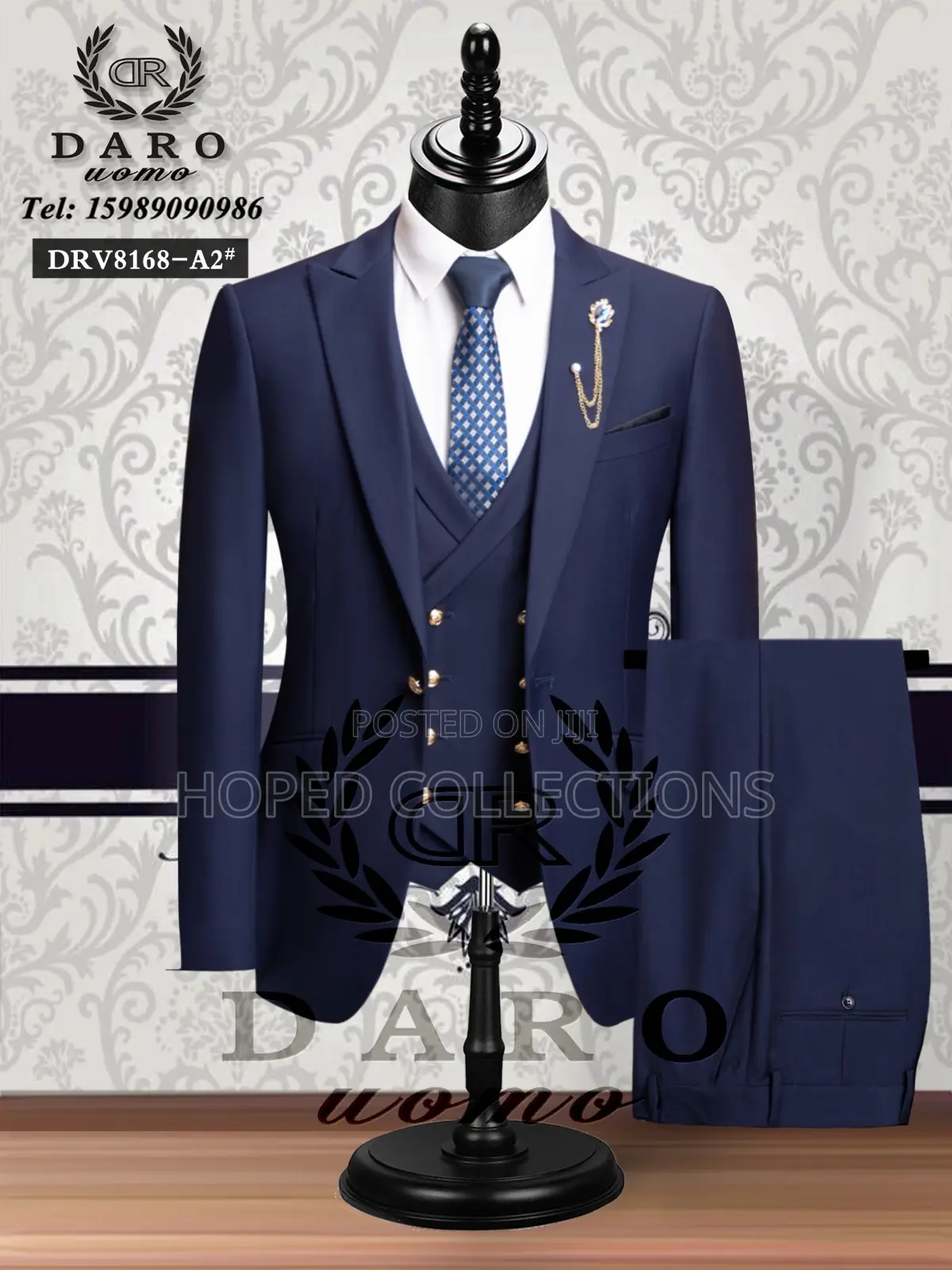 3pcs Plain Daro Suit