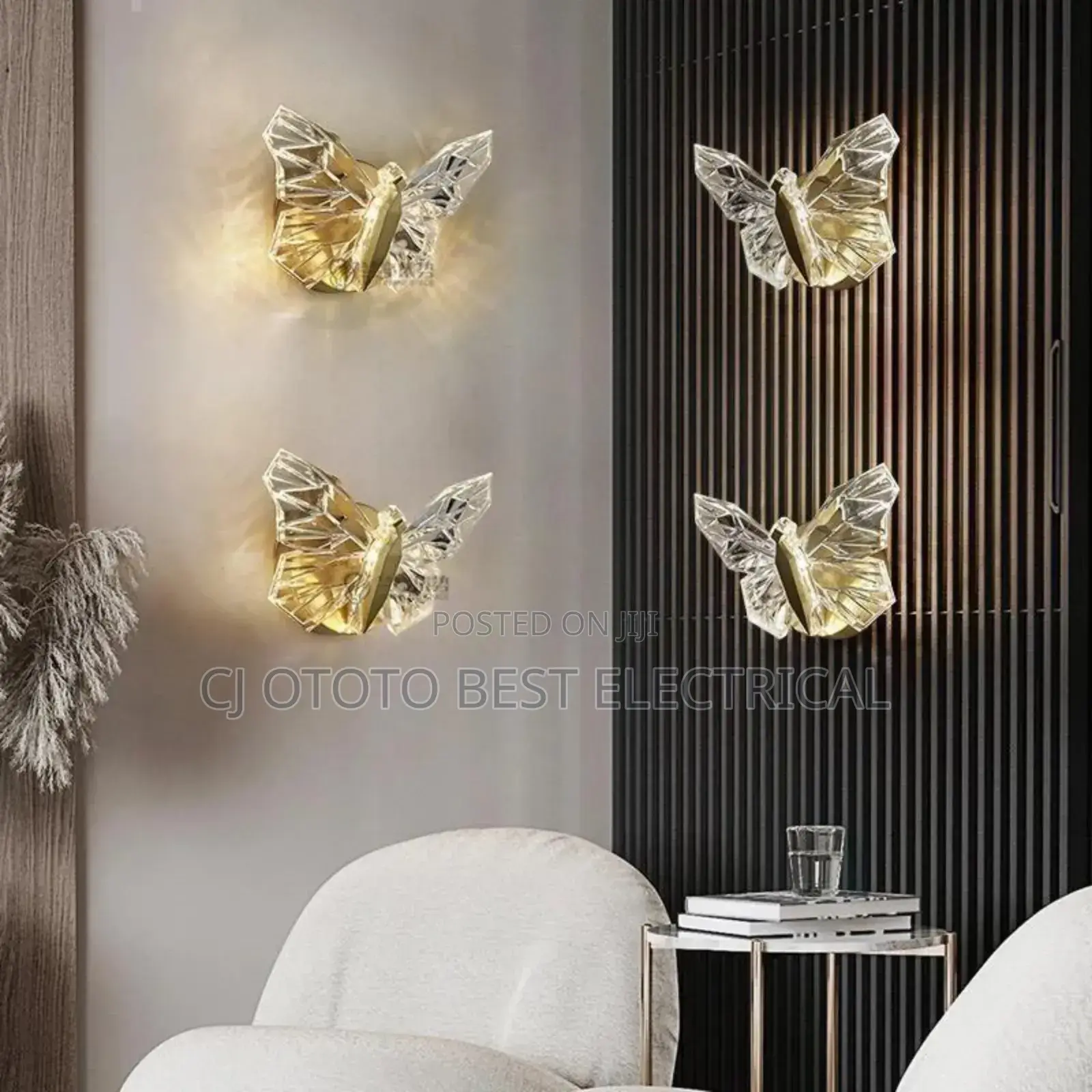 Crystal Butterfly Luxury Wall Bracket Light