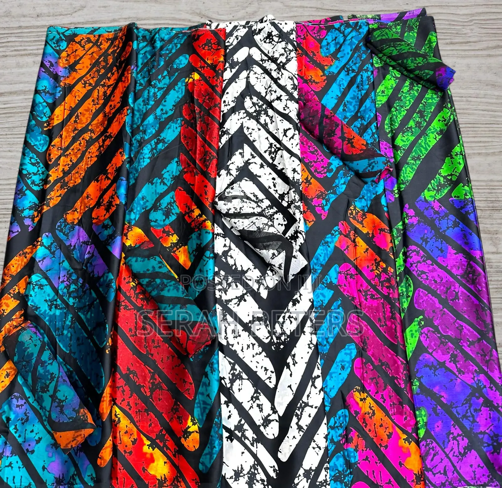 Adire Silk and Chiffon