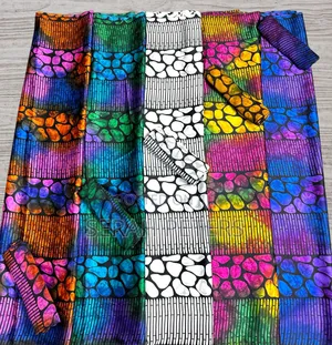 Adire Silk and Chiffon