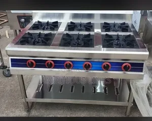 Commercial 6 Burner Gas Cooker