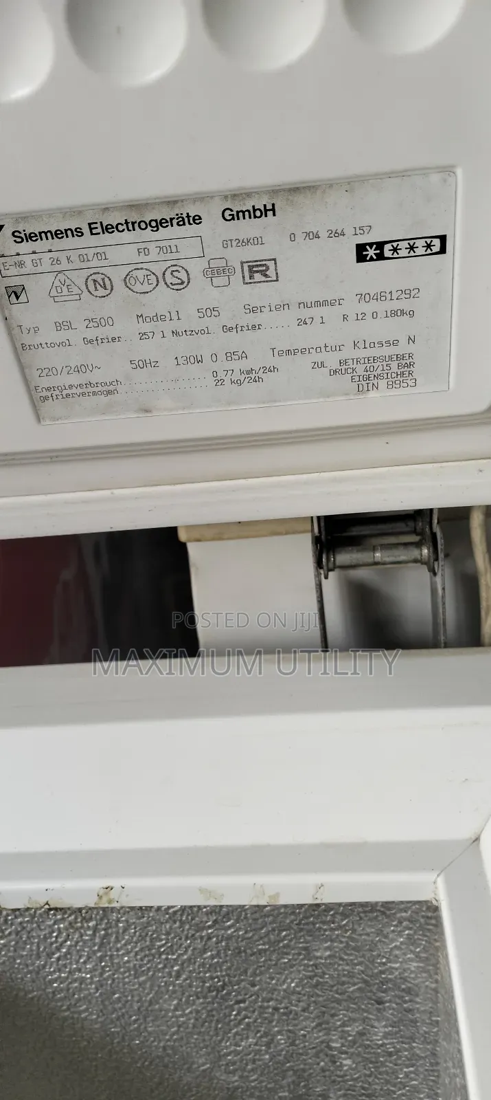 Siemens 2 Thick Body Layers German Freezer