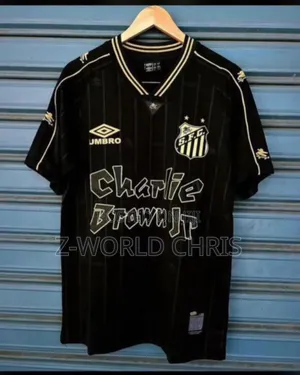 Santos Fc Charlie Brown Black Retro Jersey