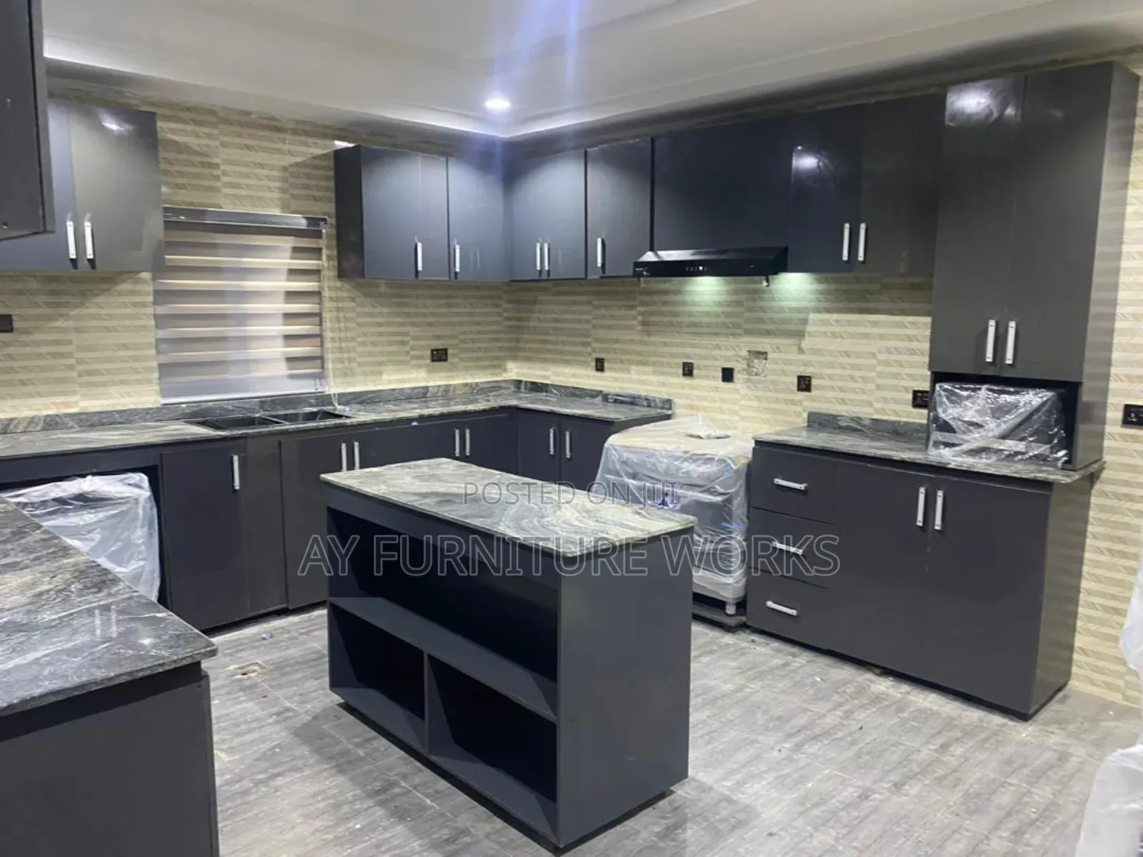 Grey Colour Kitchen Designs
