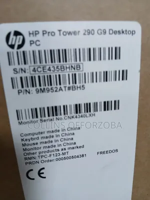 New Desktop Computer HP 290 G9 8GB Intel Core I3 SSD 512GB