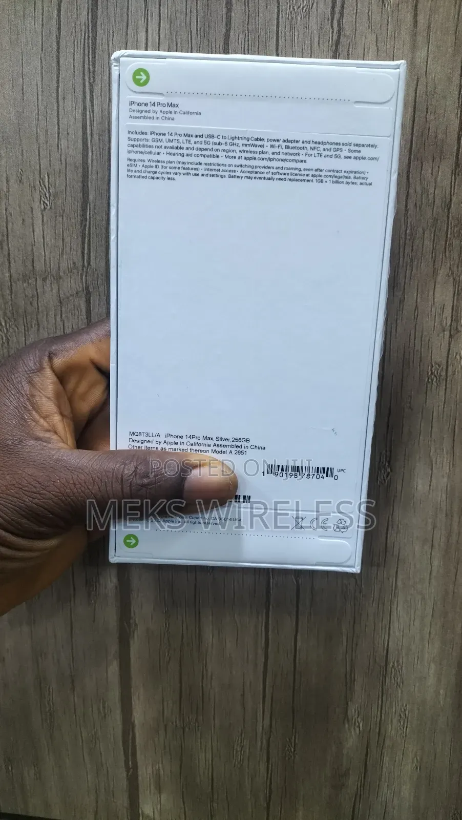 New Apple iPhone 14 Pro Max 256 GB Silver