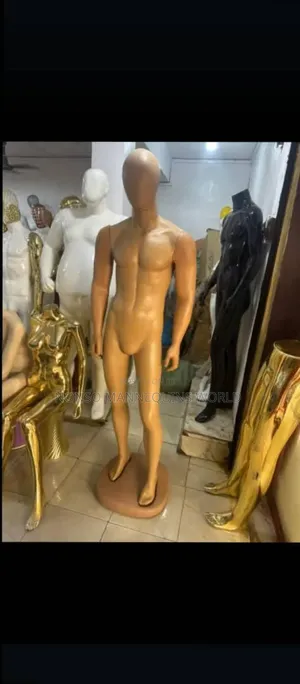 Faceless Full Plastic Male Mannequin