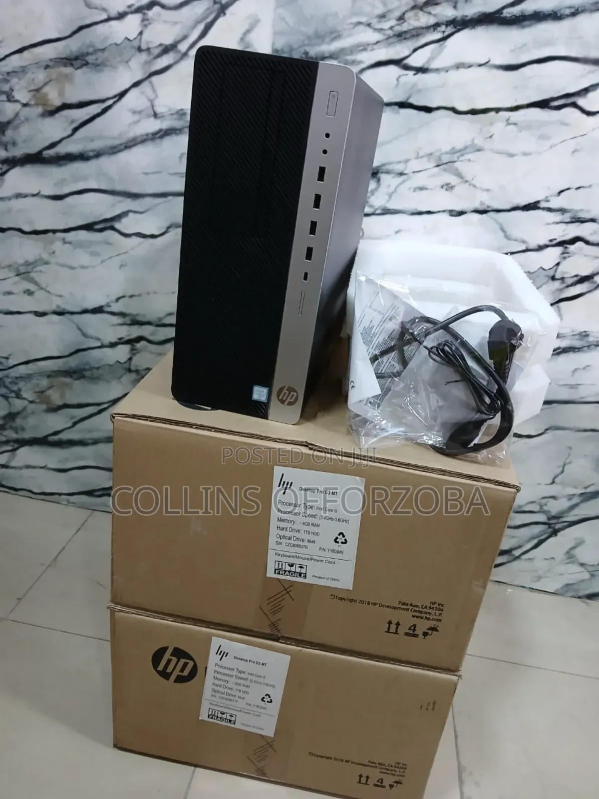 New Desktop Computer HP EliteDesk 800 G3 8GB Intel Core I5 SSD 256GB