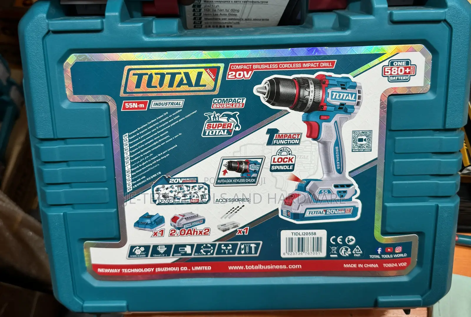 Total Cordless Drilling Machine Total Compact Brushless 20v