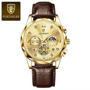 Poedagar Arc Leather Watch