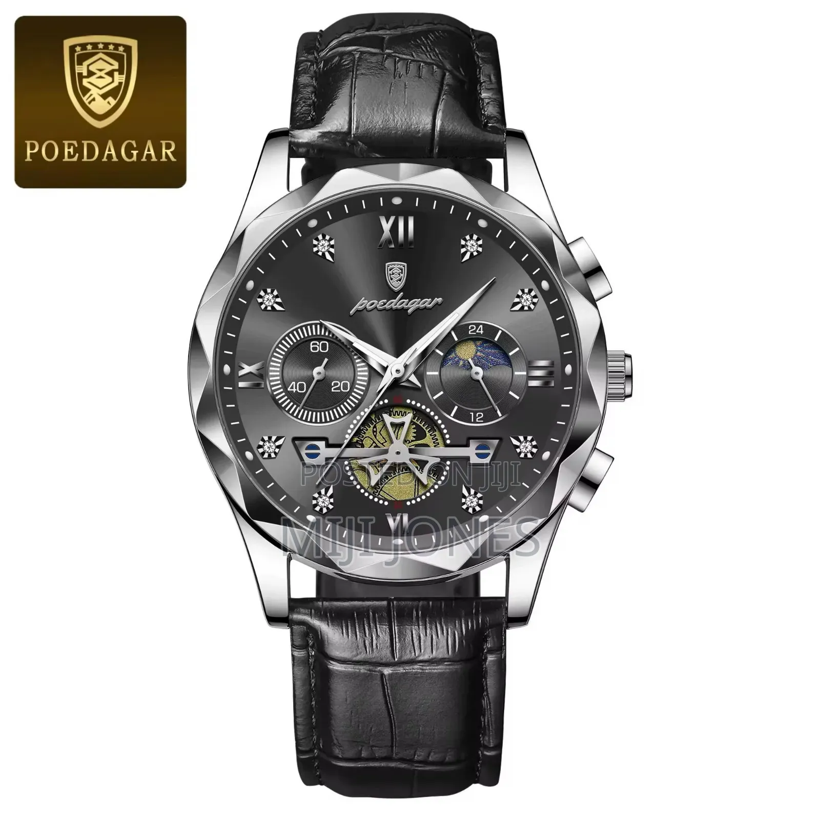 Poedagar Arc Leather Watch