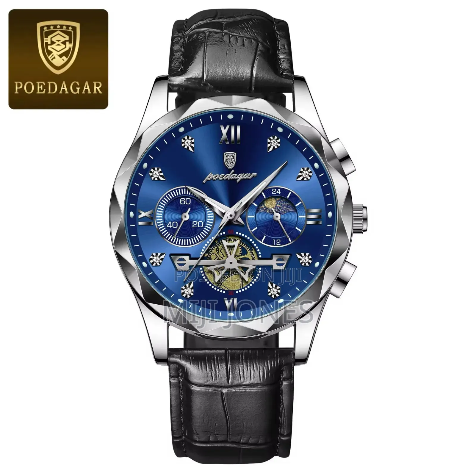 Poedagar Arc Leather Watch