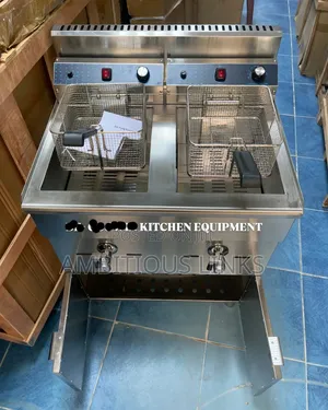 Photo - 18+18 Double Basket Standing Deep Fryer