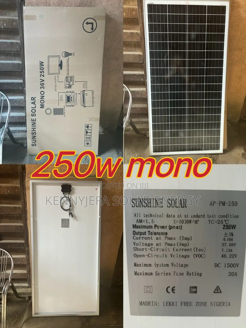 Mono Panels Available All Watts