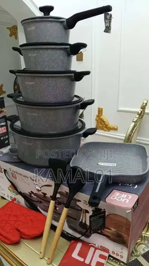 16 Pieces Diecast Granite Pot