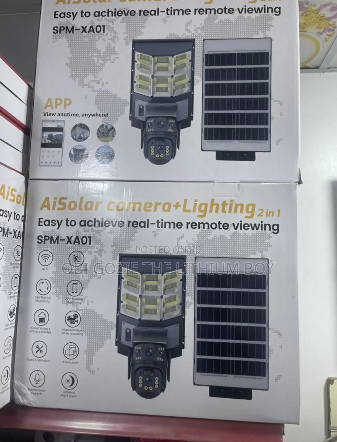 All in 1, Solar Camera and Light Available in Stock.