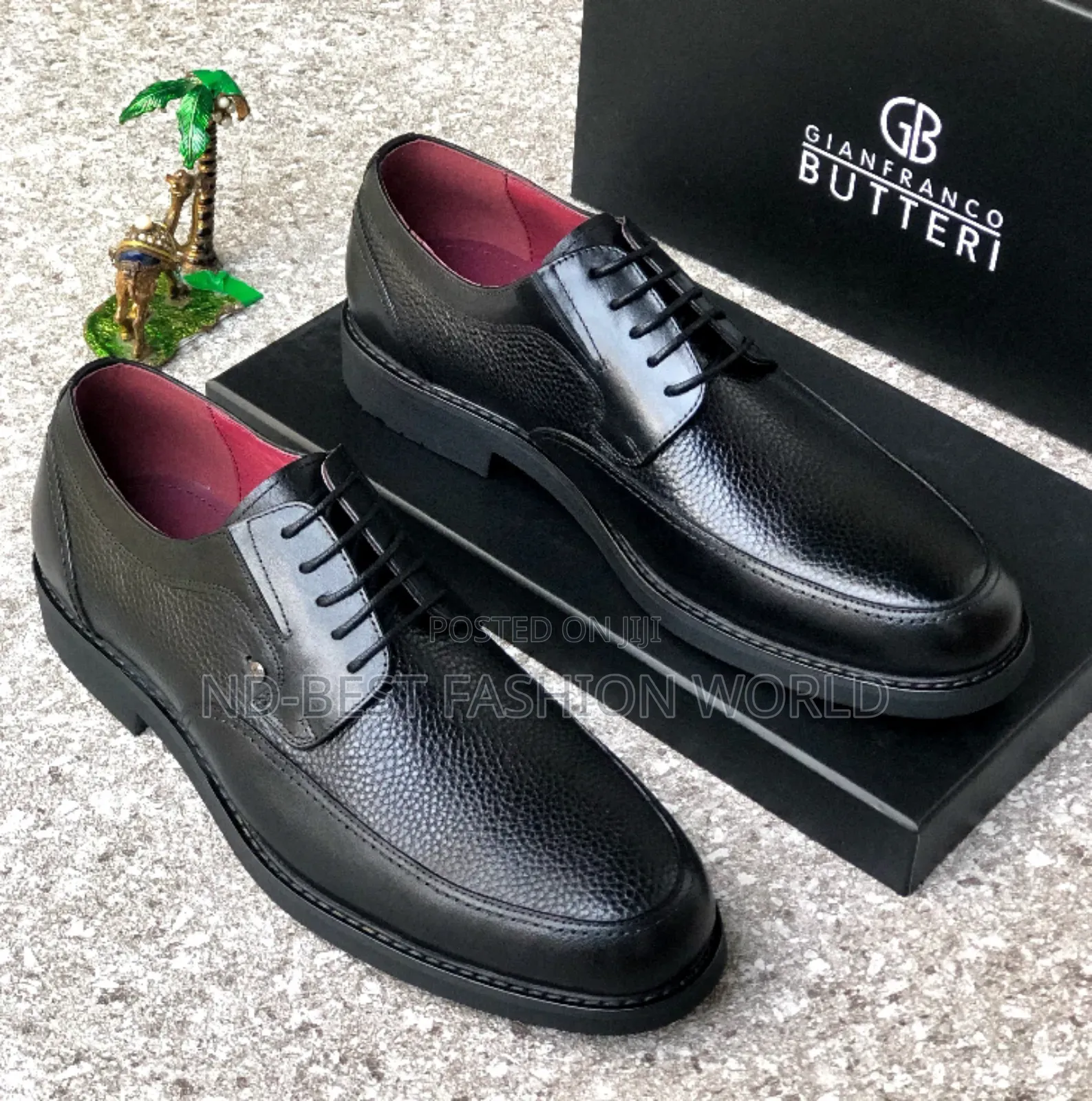 Black Leather Butteri Shoe