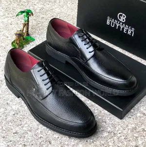 Black Leather Butteri Shoe